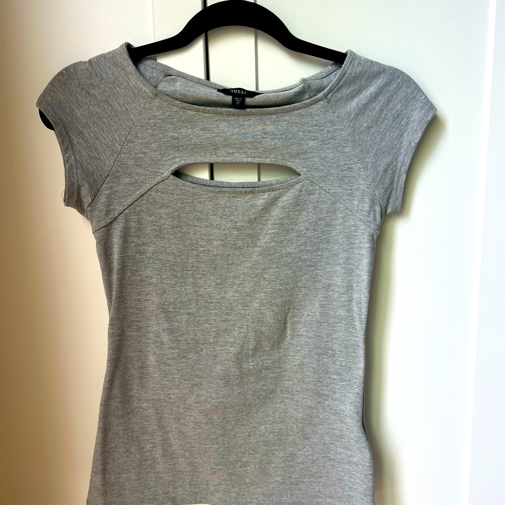 Guess fitted Cut-out T-shirt